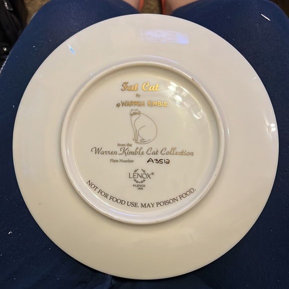 Lenox Fat Cat Collection Plate - Picture 2 of 4